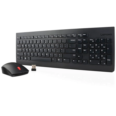 TECLADO + MOUSE LENOVO, INALáMBRICO, COLOR NEGRO, (KIT COMBO) - WIRELESS KEYBOAD MICE COMBO