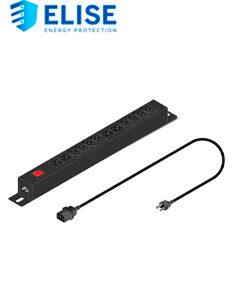 PDU PARA RACK 1U - 12 TOMAS (4