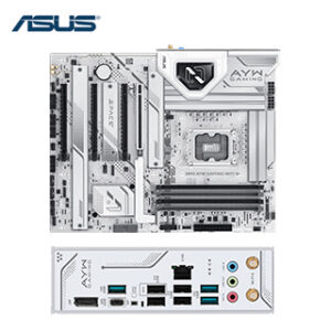 MOTHERBOARD ASUS Z890 AYW GAMING WIFI W, CHIPSET INTEL Z890, LGA 1851, DP, ATX - MB AS Z890 AYW GAMING WIFI WHI
