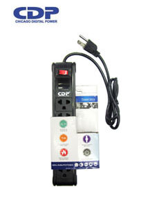 6 OUTLET SURGE PROTECTOR BLACK