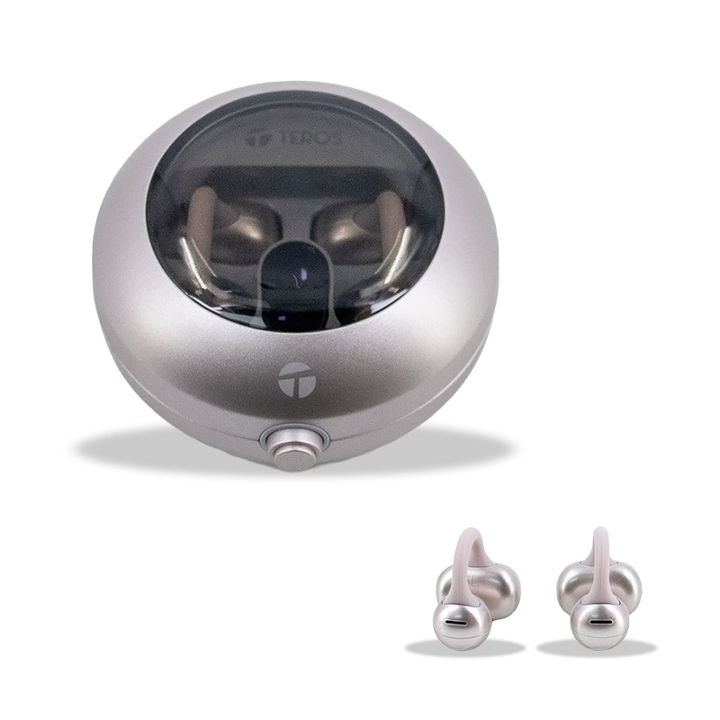 AUDíFONOS INALáMBRICOS TEROS TE-80712RS, BT 5.4, USB - TWS TE-80712 ROSE TITANIUM