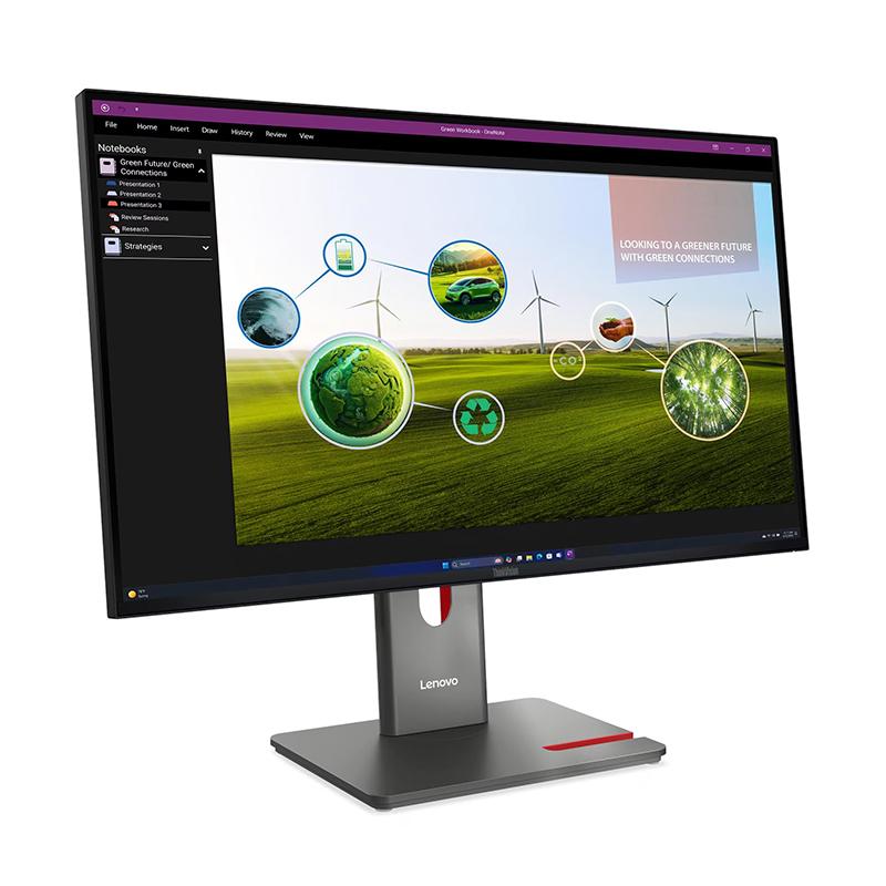 MONITOR PLANO LENOVO THINKVISION P27Q-40, 27" 2K QHD FAST IPS, HDMI, DP, USB - LEN P27Q-40 QHD/HDMI/DP/USB