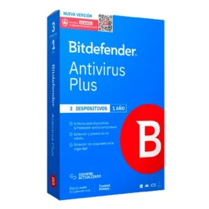 BITDEFENDER ANTIVIRUS PLUS - LICENCIA DE 1 AñO PARA 3 DISPOSITIVOS - BD PLUS 3 PCS 12M