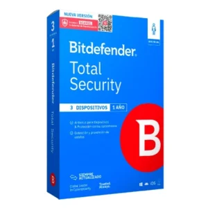 BITDEFENDER TOTAL SECURITY - LICENCIA DE 1 AñO PARA 3 DISPOSITIVOS - BD TOTAL SEC 3 DISP 12M