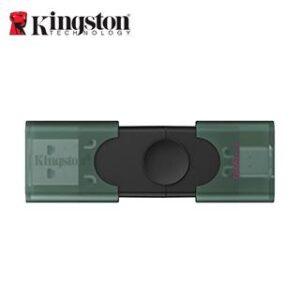 MEMORIA FLASH USB KINGSTON DATATRAVELER DUO, 128GB USB 3.2 GEN 1, COLOR NEGRO MATE - USB KT DT DUOG2 128GB 3.2 GEN1