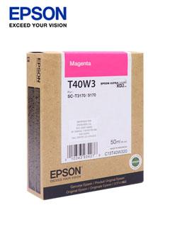 CARTUCHO DE TINTA EPSON T40W320, ULTRACHROME XD2, CONTENIDO 50ML, COLOR MAGENTA. - EPSON T40W320 MAGENTA INK CART