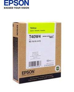CARTUCHO DE TINTA EPSON T40W420, ULTRACHROME XD2, CONTENIDO 50ML, COLOR AMARILLO. - EPSON T40W420 YELLOW INK CART.