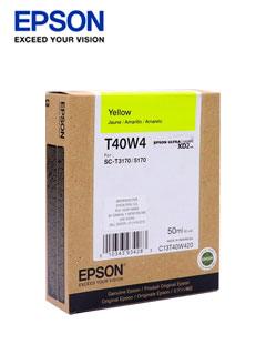 CARTUCHO DE TINTA EPSON T40W420, ULTRACHROME XD2, CONTENIDO 50ML, COLOR AMARILLO. - EPSON T40W420 YELLOW INK CART.