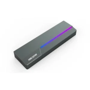 ENCLOSURE (ESTUCHE) PORTATIL HIKSEMI MDR1 CON LUZ RGB, INTERFAZ USB 3.2 GEN 2 TIPO-C, GRIS - SSD ENCLOSURE M.2 CON RGB