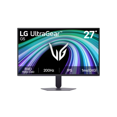 MONITOR LG GAMING ULTRAGEAR G5, 27”/FHD/IPS/200HZ/HDMIX2/DP/SALIDA_AURICULARES (3-POLOS) - MON LG GAM UGEAR 27 G5 200HZ