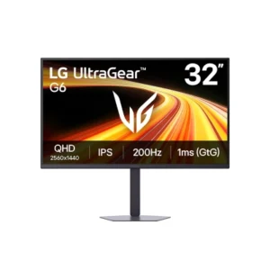 MONITOR LG GAMER ULTRAGEAR G6 32G620B-B 32”/QHD/IPS/200HZ/HDMIX2/DP/SALIDA_AURICULARES - MON LG ULTRAGEAR 32G620B