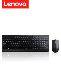 KIT COMBO TECLADO + MOUSE LENOVO 300, INTERFAZ USB, AMBIDIESTRO, DISEñO ELEGANTE. - LENOVO 300 USB COMBO KB + MS