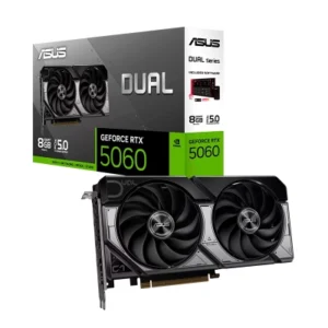 TARJETA DE VIDEO ASUS DUAL GEFORCE RTX 5060 8GB GDDR7, PCI EXPRESS GEN 5.0 - VGA 8G AS RTX5060 DUAL GDDR7