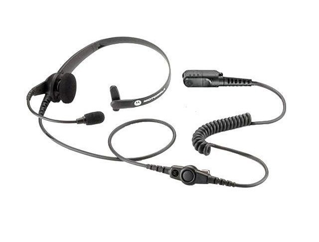 AURICULAR LIVIANO PARA UN SOLO OÍDO ESTILO DIADEMA CON MICRÓFONO DE BRAZO Y PTT EN LÍNEA