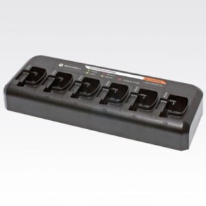 CARGADOR MÚLTIPLE RÁPIDO PARA RADIOS CP100D, CP185 Y DEP250. CAPACIDAD PARA CARGAR HASTA 6 RADIOS O BATERÍAS SIMULTÁNEAMENTE.
