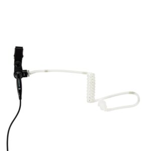 AURICULAR TIPO VIGILANCIA 2 CABLES CON TUBO ACÚSTICO TRANSPARENTE Y PTT PARA RADIOS SL300 SL1600 TLK100