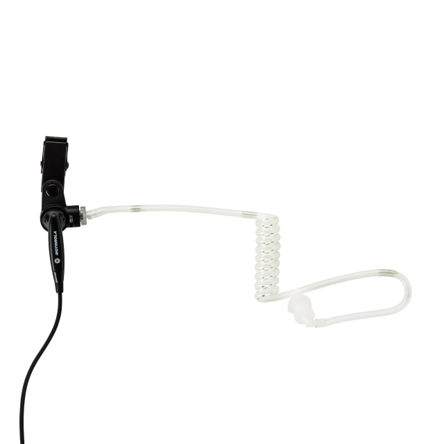 AURICULAR TIPO VIGILANCIA 2 CABLES CON TUBO ACÚSTICO TRANSPARENTE Y PTT PARA RADIOS SL300 SL1600 TLK100