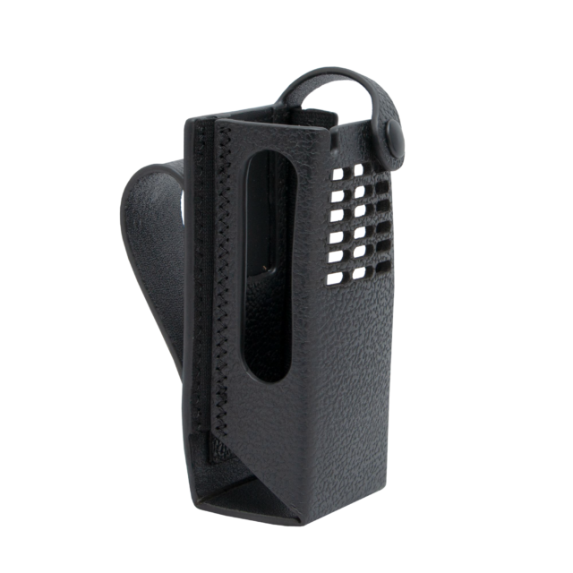 ESTUCHE DE CUERO DURO CON PRESILLA PARA CINTURÓN FIJO DE 3" (MODELO SIN PANTALLA)