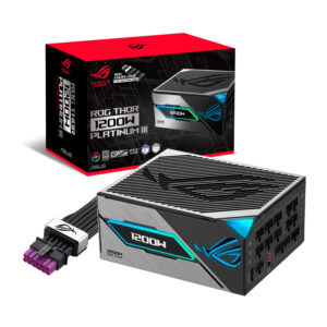 FUENTE DE ALIMENTACIóN ASUS ROG THOR 1200W PLATINUM III, 80 PLUS PLATINUM, FORMATO ATX - PSU AS ROG THOR 1200P3 GREY