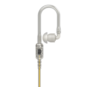 AUDÍFONO RECEIVE ONLY CON TUBO ACÚSTICO TRANSPARENTE Y CONECTOR 3.5MM PARA RSM R7 R5 R2 ION APX
