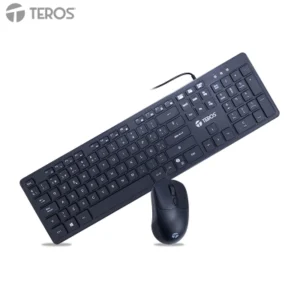 KIT TECLADO + MOUSE TEROS TE-5019S, TECLA COPILOT (SOLO TECLADO), NEGRO - KIT TECLADO+MOUSE COPILOT BK
