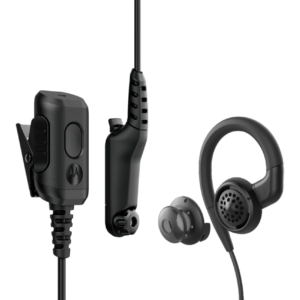 AURICULAR TIPO SWIVEL 2 CABLES IMPRES CON MICRÓFONO Y PTT PARA RADIO MOTOROLA R7 ION MXP600
