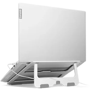 SOPORTE DE ALUMINIO LENOVO PARA LAPTOP HASTA 15.6", INCLINACION 18°, PLEGABLE Y VENTILADO - LENOVO PORTABLE ALUMINUM STAND