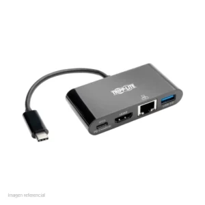 ADAPTADOR TRIPP-LITE U444-06N-HGUB-C, USB-C A HDMI, USB, LAN GBE, THUNDERBOLT 3, CARGA PD. - ADAPT USB-C A HDMI,RJ45,USB 3.