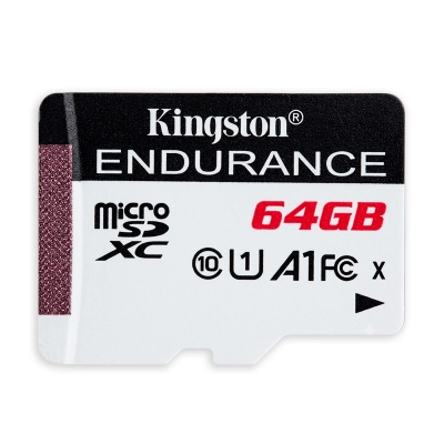 TARJETA DE MEMORIA KINGSTON ENDURANCE 64GB MICROSDXC, 95R/30W, C10/A1/UHS-I (SOLO TARJETA) - MICROSD KT 64GB ENDURANCE