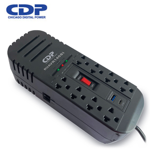ESTABILIZADOR AUTOMATICO DE VOLTAJE CON SUPRESION DE PICOS CDP RUAVR1408I, 1400VA / 700W - ESTABILIZADOR AUT. 1400VA